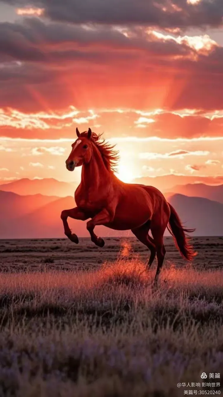 红马奔腾,祥瑞满程,马到成功,马上发财
